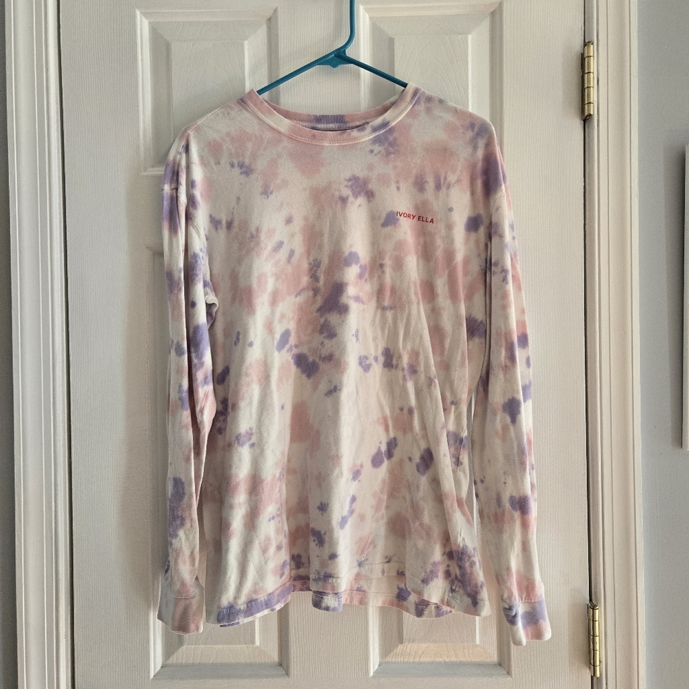 Ivory Ella Pastel Tie-Dye Long Sleeve Shirt